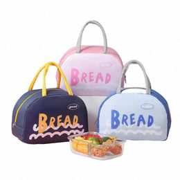 Nouveau sac à lunch thermique à imprimé alphabet pour enfants pour enfants girls rangement bento lunchbox de nourriture sacs insulati sacs pique-nique cool sac w2vz #