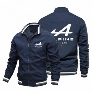 Nouveau Alpine F1 Team Zipper Jacket Sportswear Outdoor Carsweater Veste Alpine Veste pour hommes Poche pour hommes Casual Printemps et Automne 51VF #