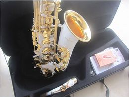 Nouveau Saxophone Alto professionnel blanc, instrument de musique de haute qualité, livraison gratuite