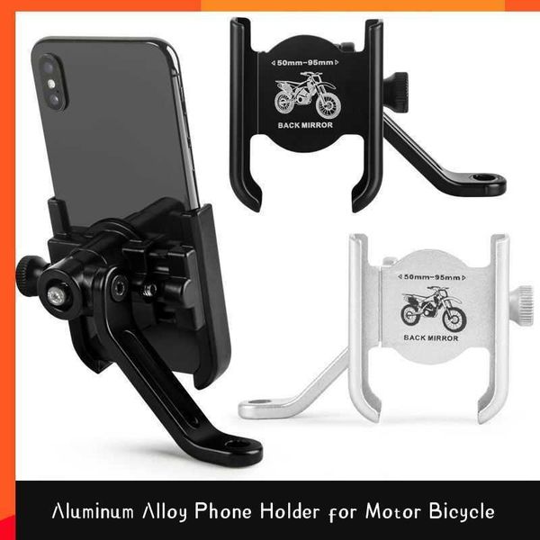 Nouveau support de téléphone de vélo de moto en alliage d'aluminium support GPS support de guidon de vélo