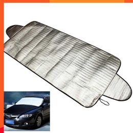 Nouvelle feuille d'aluminium et éponge voiture protection solaire couverture pratique voiture neige glace protecteur Auto accessoires extérieurs Auto protecteur universel