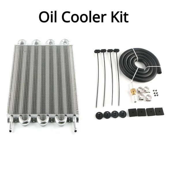 Nuevo Kit de enfriador de aceite Universal de aluminio, radiador de aceite, transmisión automática, convertidor de radiador AUTOMANUAL