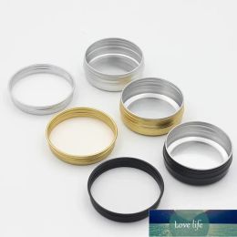 Nieuwe Alumtin 15ml Lip Balm Containers met Schroefdop - Wit/Goud/Zwart | Compacte, herbruikbare metalen potten voor cosmeticareizen.