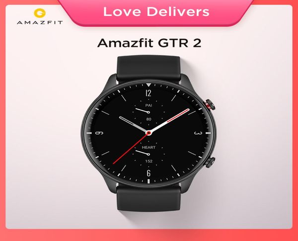 Nouvelle montre intelligente Amazfit GTR 2 14 jours d'autonomie 5ATM contrôle du temps en toute confiance surveillance du sommeil montre intelligente pour téléphone Android iOS2631093