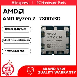 NIEUWE AMD RYZEN 7 7800X3D CPU Ryzen 7 7800x3d Processor Novo 8-Core 16-Draad 5NM 96M L2 + L3 104MB Voor AM5 Gaming Moederbord