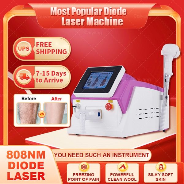 Nouveau American 2000W 808 diode Laser 3 longueur d'onde Ice Platinum Hair Removal 755nm 808nm 1064nm Diode Laser Hair Removal Equipment