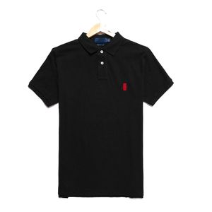 Nouveau Polo de créateur américain pour hommes brodé en pur coton Extra Large T-shirt à manches courtes en vrac POLO classique 22 couleurs