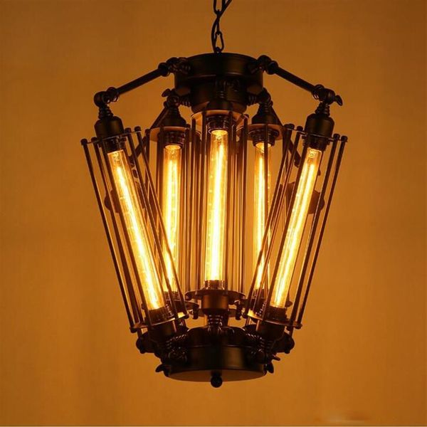 Nouveau américain rétro pendentif lumières Lampe industrielle Loft Vintage Restaurant Bar Alcatraz île Edison Lampe suspendus éclairage 2586