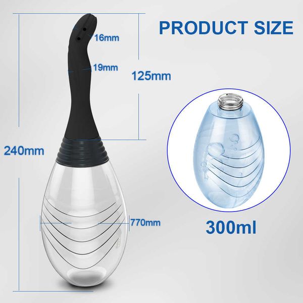 Nouveau Anal Butt Cleaner Santé Enema Douche Rectale Vagin Enemator Médical En Caoutchouc Santé Hygiène Outil Adult Sex Toys pour Femmes Hommes 230316