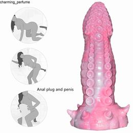 Nieuwe anale plug grote fantasie monster dildo zuignap siliconen octopus tentakel penis dildo voor vrouwen