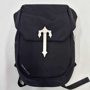 Trapstar – sac à dos noir avec boucle argentée pour hommes et femmes, sac à dos à bandoulière pratique pour ordinateur, nouvelle collection