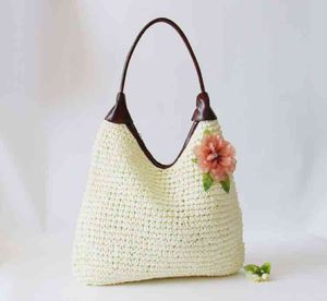 nouveau et en forme de V crochet tissé fronde épaule portable sac paille plage loisirs femmes sacs à main conception offres destockage