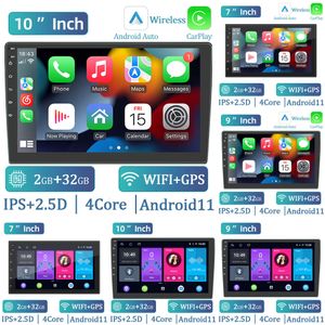 Nouveau Android 11 Car 2 Din Automotive Multimedia 2G 32G Universal 7 