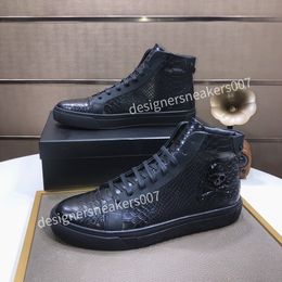 Louis Vuitton LV shoes 2021 Haute Qualité Hommes Toile Calfskin Entraîneurs Bottes Chaussures Fashion Française Noir Black Mens Sneakers avec boîte OD201020