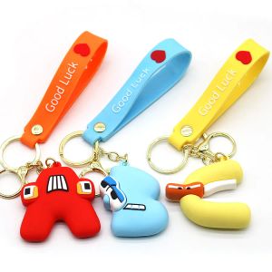 Nieuwe anime -tekens Alphabet Lore Keychain English Letters Pakket Charm Childrens Toys