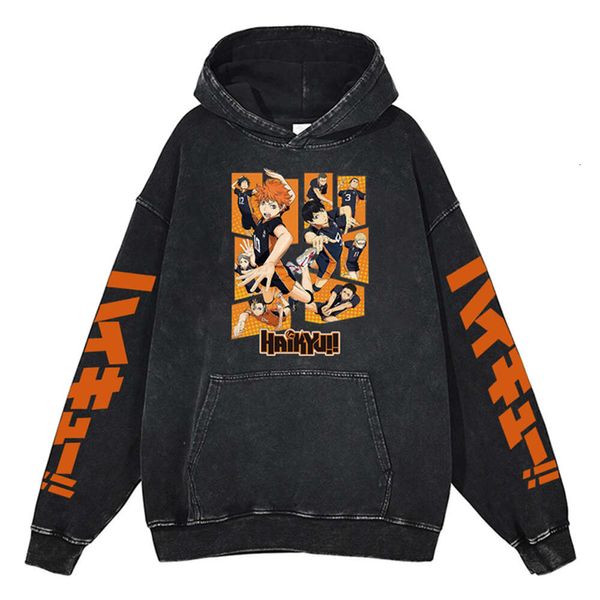 Nouvel anime haïkyuu sweat à capuche karasuno volleyball club graphique imprimement swets swithirts 100% coton de la mode