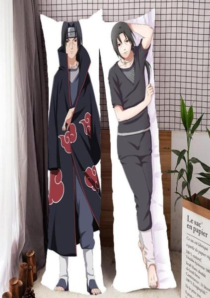 Nouveau anime embrassant la taie d'oreiller dessin animé uchiha sasuke itachi hatake kakashi embrasse la maison du corps à la maison couverture de couverture de couverture 2012129591507