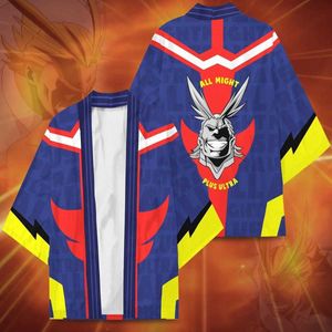 Nieuwe Anime My Hero Academia Midoriya Izuku Todoroki Shoto Cosplay Kostuums Cloak Kimono All Might Haori Cardigan Pyjama Badjas Y0913