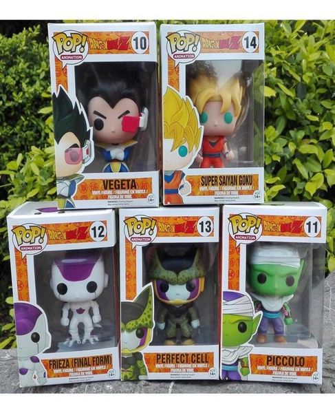 Nouveau fils anime Goku Piccolo Frieza Shahrukh Vegeta Vinyl PVC Collection Action Figure Modèle PVC Toys pour enfants 103270D6068543