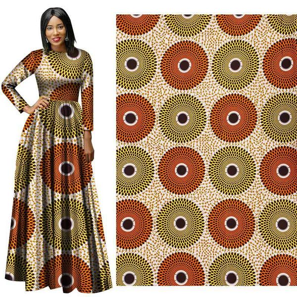 Nouveau Ankara africain Polyester cire imprime tissu Binta vraie cire de haute qualité 6 yards/lot tissu africain pour robe de soirée costume