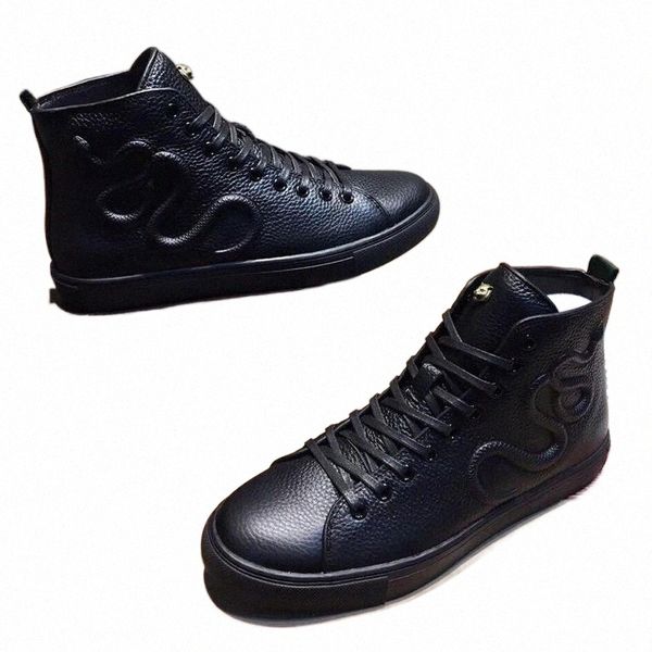 2022 nouvelles bottines Hommes Sports Runner Chaussures pour Hommes haut haut Baskets Casual Baskets Femmes tigre dragon serpent bottes d'hiver