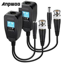 NUEVO ANPWOO 1 CH PASSIVO BALUN RJ45 CCTV Balun Video Balun Transceptor Potencia de suministro para HDCVI HDTVI AHD Analógico Alta definición Camerahd Potencia de cámara analógica