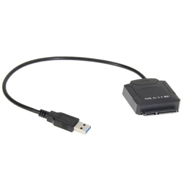 Nuevo Cable de datos de disco duro de computadora ANPWOO de 2,5/3,5 pulgadas SATA a USB 3,0 Cable de unidad fácil con adaptador de corriente