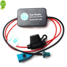 Nouvel amplificateur de Signal Radio d'antenne facile à assembler en cuivre voiture FM Radio antenne aérienne amplificateur de Signal Booster pour Audi Skoda Seat VW