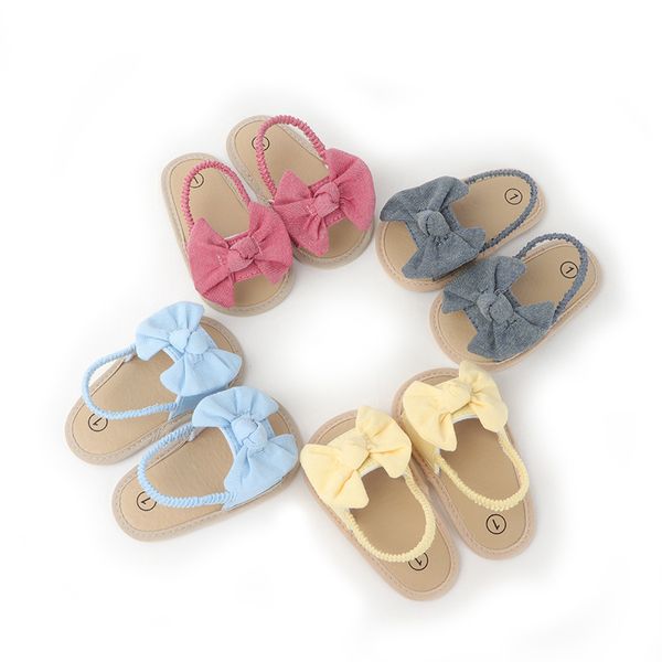 Sandales respirantes d'été pour bébé chaussures de marche à semelle souple décontractées 0-1 ans