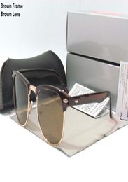 Nuevo AOOKO Diseñador Pop Club Gafas de sol de moda Hombres Gafas de sol Mujeres Retro G15 gris marrón Negro Mercurio lens4876572
