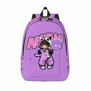 Nueva mochila Aphmaus para mujer, mochilas con estampado de Anime, mochilas escolares con estilo de poliéster, mochila colorida de viaje, regalo de Navidad 84A1 #