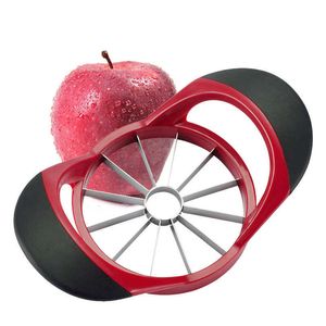 Kitchen Assist Apple Slicer Fruit Divider Tools Comfort Handle Large Apple Corer Gadget Stainless Steel Ultra-Sharp Apple Cutter