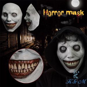 Nieuwe Arival Hot Selling Creepy Halloween Masker Lachend Demonen Horror Gezichtsmaskers De Evil Cosplay Props Party Maskerade Emulsie Speelgoed