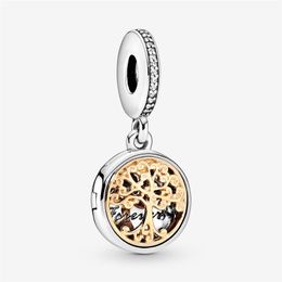 Nouveauté 100% 925 Sterling Silver Famille Racines Dangle Charm Fit Original Bracelet À Breloques Européen Bijoux De Mode Accessoires273d