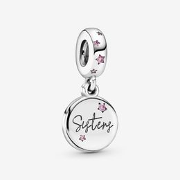 Nieuwe Collectie 100% 925 Sterling Zilver Forever Sisters Dangle Charm Fit Originele Europese Bedelarmband Mode-sieraden Accessoires239D