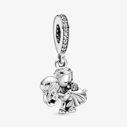 Nieuwe Collectie 100% 925 Sterling Zilver Echtpaar Dangle Charm Fit Originele Europese Bedelarmband Mode-sieraden Accessories205Z