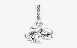 Nieuwe Collectie 100% 925 Sterling Zilver Echtpaar Dangle Charm Fit Originele Europese Bedelarmband Mode-sieraden Accessoires6677716