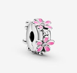 Nouveauté 100 925 argent Sterling rose marguerite fleur pince charme ajustement Original européen bracelet à breloques bijoux de mode accessoires9344731