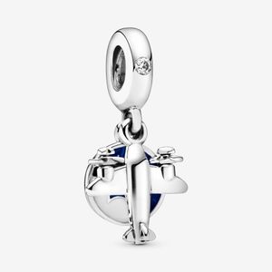 100% 925 Sterling Silver Propeller Avion Dangle Charms Fit Original European Charm Bracelet Mode Femmes Mariage Fiançailles Bijoux Accessoires