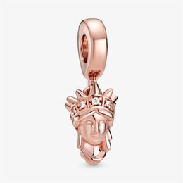 Nouvelle arrivée 100% 925 STERLING STATY STATUE OF LIBERTY SHARM CHARME FIT ORIGINAL BRACK DE CHARME EURORAPHIQUE BIELLIE DE MODE ACCESORIRI306G