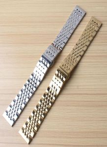 Nouvelle arrivée 2017 18 mm 19 mm 20 mm 21 mm Band de surveillance pour hommes Femmes de haute qualité en acier inoxydable Silver Gold Watches Bracelet Bracelet14182415