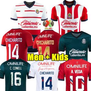 CHICHARITO 23 24 Chivas de Guadalajara Soccer Jerseys 2023 2024 3ème LIGA MX C. COWELL A.ZALDIVAR CALDERON J.MACIAS A.VEGA PONCE Alvarado Hommes Femmes Kit enfants Maillot de football