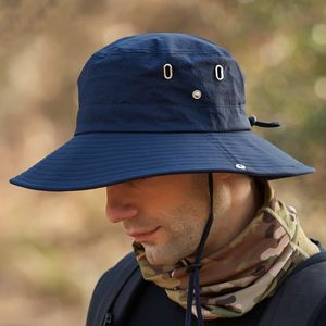Nouveauté 2020 seau chapeau Protection solaire Boonie pêche casquette extérieure-large bord Boonie chapeau pour hommes