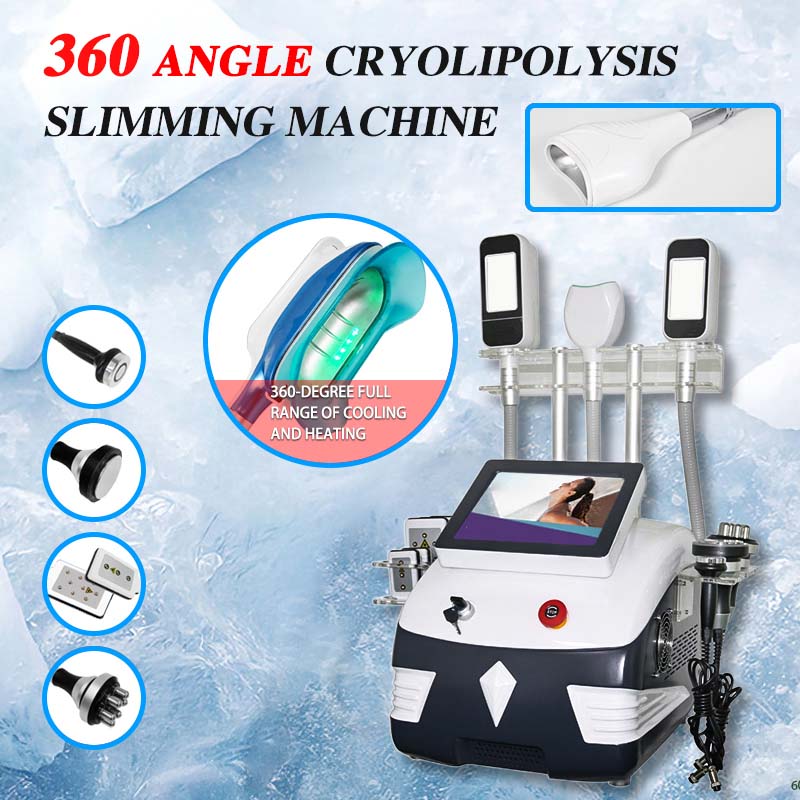 Nieuwe aankomst 360 graden cryotherapie afslankuitrusting Cavitatie Lipo laser RF vorm Bodylijn Beauty Machine