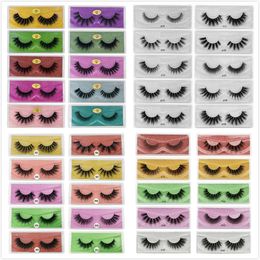 Nouvelle Arrivée 3d Vison cils Épais faux vison Cheveux faux cils Eye Lash Maquillage Extension faux Cils 10 Styles gratuit DHL