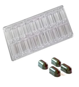 Nieuwe Collectie 3D Langwerpige Vorm Polycarbonaat Chocolade Schimmel Capsule Vorm Taart Decoratie Bonbons Schimmel Zoetwaren Tools5056872