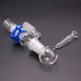 Gros Reclaim Catcher Adaptateur Set Verre déroulant Mâle à Femelle 14mm 18mm clous sans dôme Keck Clip Pour Narguilés dab plates-formes pétrolières bong