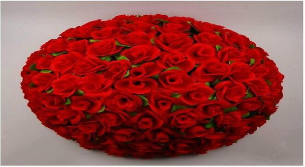 Nouvelle arrivée 50 cm20quot artificiel de fleur de soie rose rose baiser balle lanterne de grande taille pour ornements de Noël décor de mariage 9554579