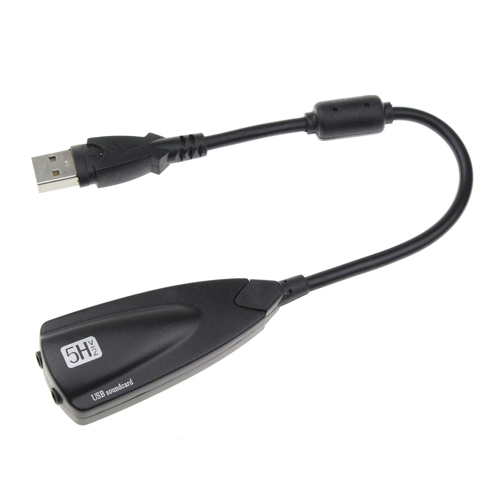 5HV2 Scheda audio USB esterna 7.1 canali USB a 3D CH Virtual Channel Sound Track Adattatore audio per computer desktop portatile