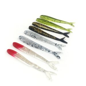 Nueva llegada 6,4 cm señuelos blandos vívidos cebo de pesca Artificial Loach cuatro colores Señuelos de pesca blandos Swimbait